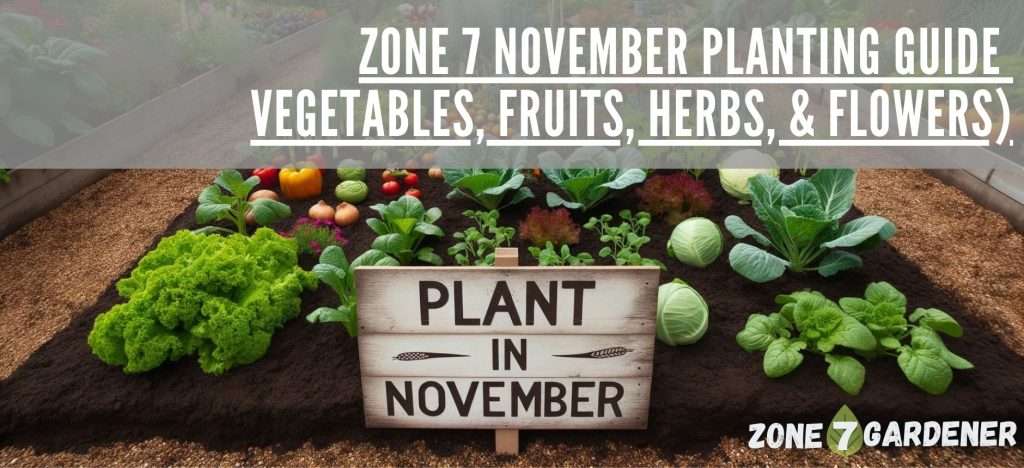 What vegetables to plant in November, zone 7 guide for veggies, fruits, and herbs in edible gardens